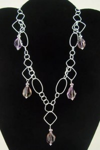 Amethyst Drop Necklace Image