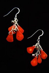 Zimbabwe Red Earrings Image