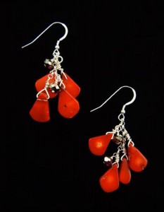 Zimbabwe Red Earrings Image