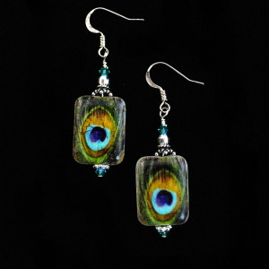 Free Spirited Peacock Earrings