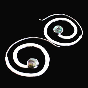 Abalone Swirl Earrings