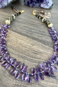 Amethyst Collar Necklace