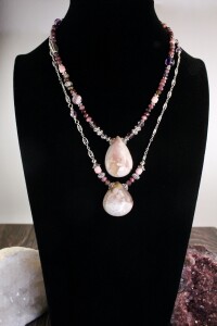 Cherry Blossoms Bloom & Rosebud Necklace