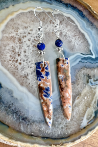 Spiked Sodalite Earrings