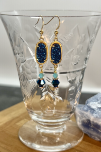 Blue Suede Shoes Earrings