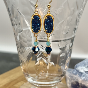 Blue Suede Shoes Earrings