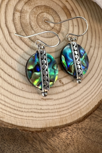 Abalone Disc Earring