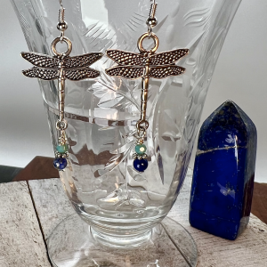 Dangling Dragonfly Earrings