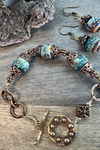 Four Seasons Bracelet and Earrings