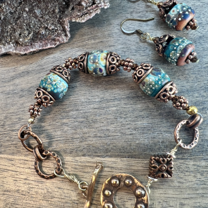 Four Seasons Bracelet and Earrings
